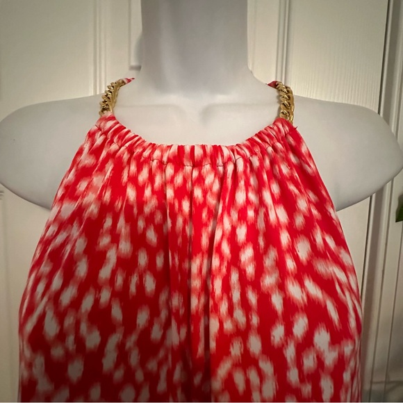Michael Kors coral & white print dress - Picture 2 of 5